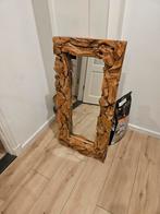 Unieke Drijfhouten Spiegel, Ophalen, Gebruikt, 100 tot 150 cm, Rechthoekig