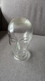 Vintage glazen hoofd mannequin hoofd, Verzamelen, Retro, Ophalen of Verzenden, Huis en Inrichting