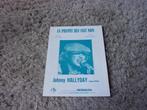 JOHNNY HALLYDAY 1966 ORIGINEEL BLADMUZIEK GOEDE STAAT, Verzamelen, Ophalen, Zo goed als nieuw, Overige typen