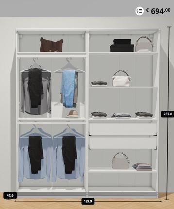 IKEA PAX kledingkast 200x35x236, Bezorg-/montageoptie - afbeelding 2