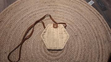 Leuke ibiza boho bohemian tasje creme kleur beschikbaar voor biedingen