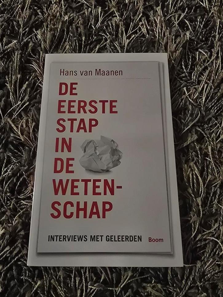 Hans van Maanen - De eerste stap in de wetenschap, Boeken, Politiek en Maatschappij, Zo goed als nieuw, Maatschappij en Samenleving