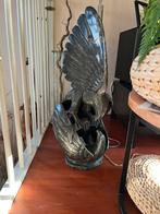 Africaanse natuursteen beeld uit Zimbabwe adelaar  64 cm, 18, Ophalen of Verzenden, Zo goed als nieuw, Dier