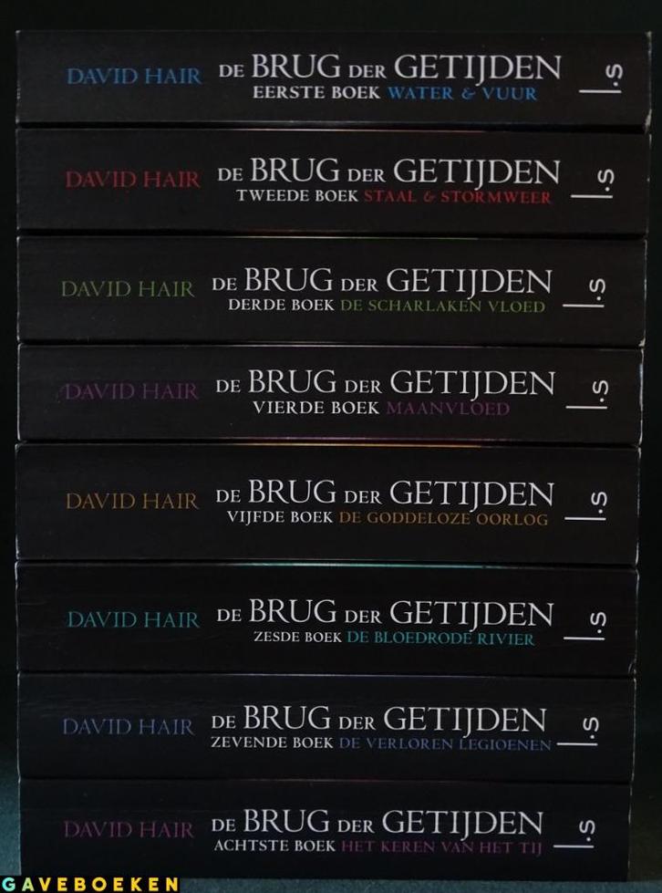 De Brug Der Getijden - David Hair - Luitingh - 8x - SC, Boeken, Fantasy, Gelezen, Ophalen of Verzenden