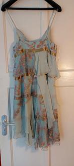 Jurk maat S, jaren 20 model, Blauw, Ophalen of Verzenden, Maat 36 (S), Gedragen
