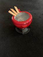 Fondue set - Rood Gietijzer, Ophalen of Verzenden, Zo goed als nieuw