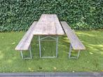 ✅️✅️✅️ Vintage Biertafels sets, Ophalen, Gebruikt, Inklapbaar, Rechthoekig