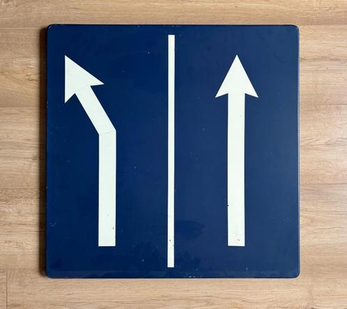 verkeersbord voorsorteervakken 60 x 60 cm RVV 1966, Verzamelen, Merken en Reclamevoorwerpen, Gebruikt, Overige typen, Ophalen