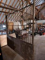 Grote metalen oude tuinpoort 2 hekken, Ophalen, Met poort, Gebruikt, Sierhekwerk