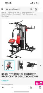 KRACHTSTATION CHRISTOPEIT PROFI CENTER DE LUX HOMEGYM, Sport en Fitness, Ophalen, Zo goed als nieuw, Metaal, Krachtstation