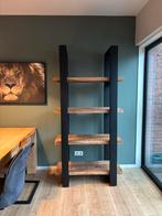Stoere industriële mangohouten boekenkast mango hout, Ophalen, Zo goed als nieuw