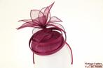Disc Fascinator Hawkins bordeaux paars sinamay sisal diadeem, Kleding | Dames, Hoeden en Petten, Hoed, Hawkins, Nieuw, One size fits all