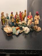 Vintage Kerststal Figuren Set, Ophalen of Verzenden