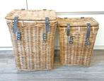 2 mooie rieten manden, Huis en Inrichting, Ophalen of Verzenden, Zo goed als nieuw, Rond, Riet