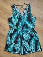 Playsuit met bladprint van VERO MODA, Contact@bestseller.com, Vero Moda, Zwart, Maat 46/48 (XL) of groter