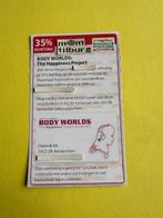 BODY WORLDS: The Happiness Project, 35% korting, Drie personen of meer, Kortingsbon, Overige typen