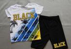 Setje Black 110/116 NU €5, Kinderen en Baby's, Kinderkleding | Maat 116, Ophalen of Verzenden, Nieuw, Jongen, Setje