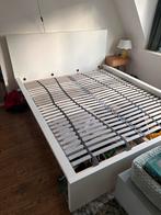 Ikea malm bed incl lattenbodems 160x200, Gebruikt, Wit, Tweepersoons, Ophalen of Verzenden