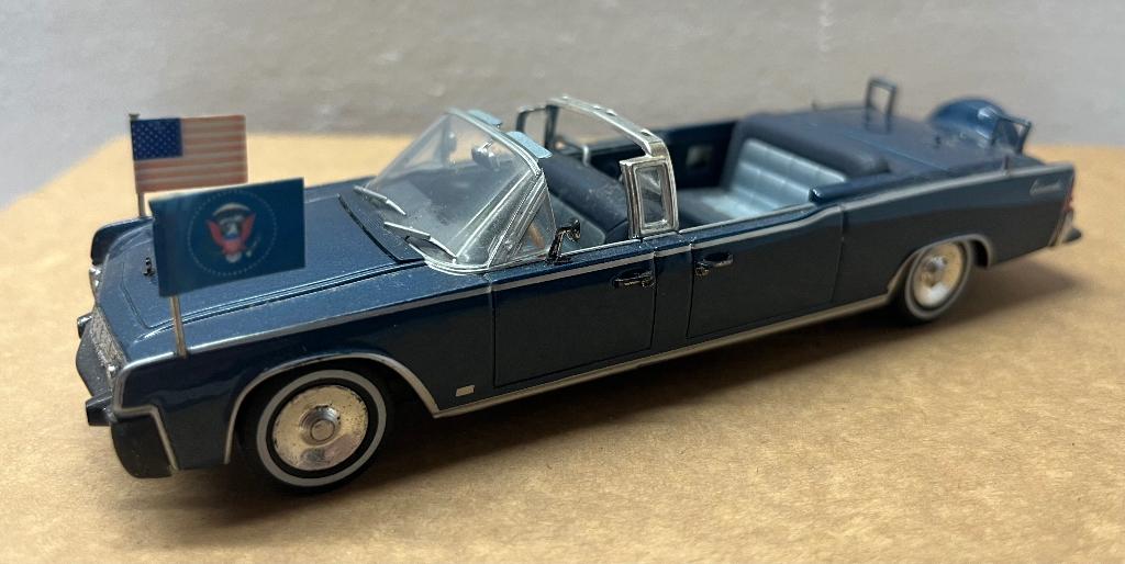 1:43 Atlas , Lincoln Continental SS-100-X, J.F. Kennedy 1963, Ophalen of Verzenden, Zo goed als nieuw, Auto, Overige merken