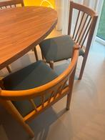 3 Vintage Deense stoelen uit 1992, Ophalen, Gebruikt, Bruin, Vier