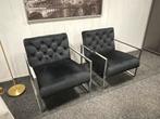 Fauteuil 2 x, Huis en Inrichting, Ophalen, Gebruikt, Twee, Zwart