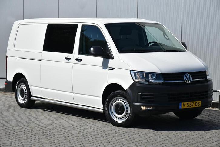 Volkswagen Transporter 2.0 TDI L2H1 DC 150 Pk Airco Cruise, Auto's, Bestelauto's, Bedrijf, Te koop, ABS, Airbags, Airconditioning