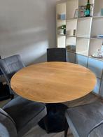 Beukenhouten eettafel - Ideaal voor kleinere ruimtes, Huis en Inrichting, Gebruikt, 50 tot 75 cm, Rond, Ophalen of Verzenden