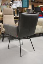 4 x luxe eetkamerstoel Sanne Jess met armleuningen leer, Ophalen, Bruin, Zo goed als nieuw, Vier