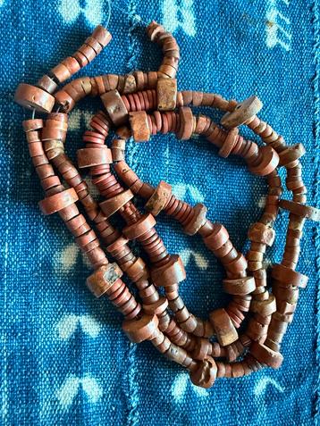Bauxite beads from Ghana Antieke Kralenketting beschikbaar voor biedingen