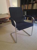 Zwarte design stoelen (2x), Ophalen, Gebruikt, Zwart, Bureaustoel