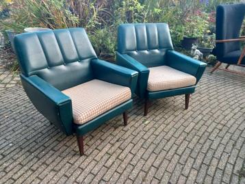 Retro de set lounge stoelen fauteuils * beschikbaar voor biedingen