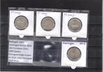 Portugal 4x 2 euromunten 2007 2x2009 en 2015, Ophalen of Verzenden, Losse munt, Portugal