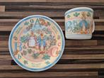 Wedgwood kinderbordje en beker Peter Rabbit ABC, Huis en Inrichting, Ophalen of Verzenden, Zo goed als nieuw, Wedgwood, Kop(pen) en/of Schotel(s)