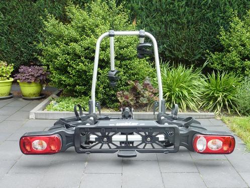 Fietsendrager Uebler X31 voor 3 fietsen, Auto diversen, Fietsendragers, Gebruikt, Trekhaakdrager, 3 fietsen of meer, Brede banden