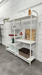 Vintage Niklas Ikea Look Boekenkast Wandkast Wit, Huis en Inrichting, Ophalen, Met plank(en), Gebruikt, Geen