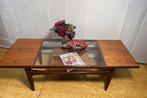 Gratis bezorging! Mid-century retro vintage teak salontafel, GPLan, Gebruikt, 100 tot 150 cm, -