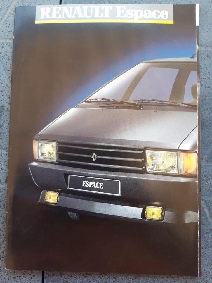 folder Renault Espace modeljaar 1988, Boeken, Auto's | Folders en Tijdschriften, Zo goed als nieuw, Renault, Ophalen of Verzenden