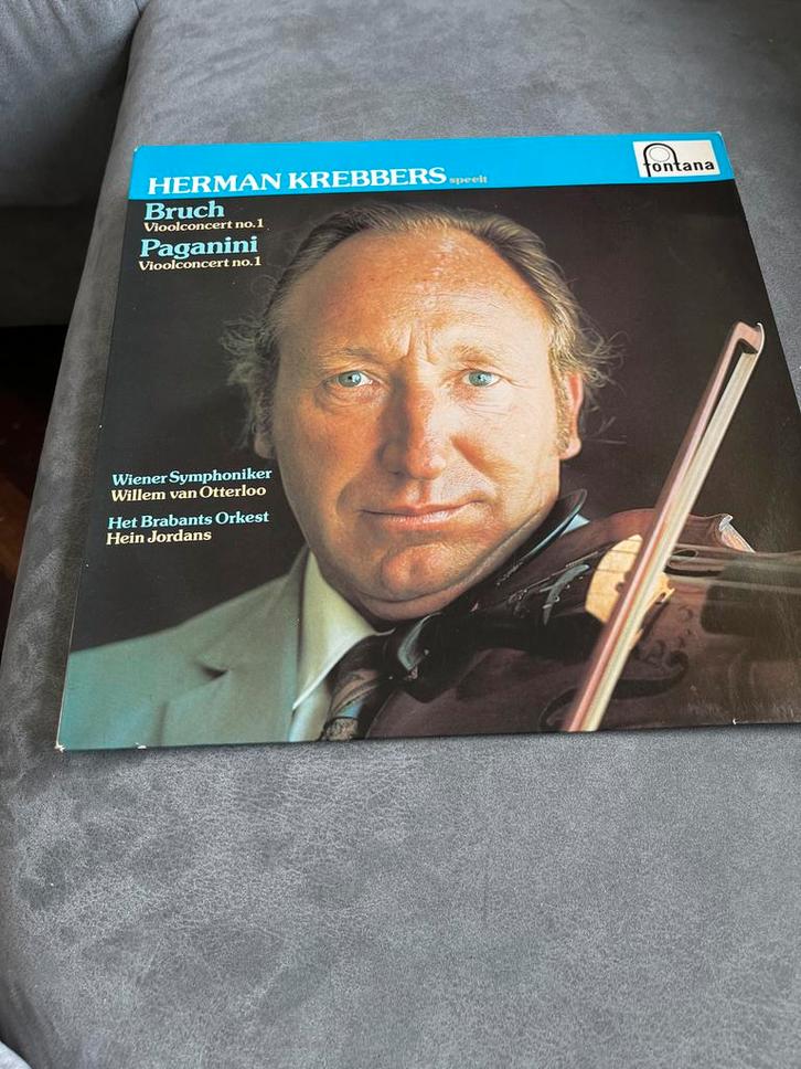 Herman Krebbers speelt Bruch & Paganini, Cd's en Dvd's, Vinyl | Klassiek, Gebruikt, Romantiek, Orkest of Ballet, Ophalen