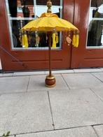 Tafelparasol tafel parasol 76cm hoog geel, Tuin en Terras, Ophalen of Verzenden, Zo goed als nieuw, Minder dan 1 meter, Overige typen