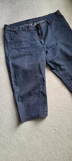 Jeans dames kniebroek maat 52, diep donkerblauw, Ophalen of Verzenden, Zo goed als nieuw, Blauw