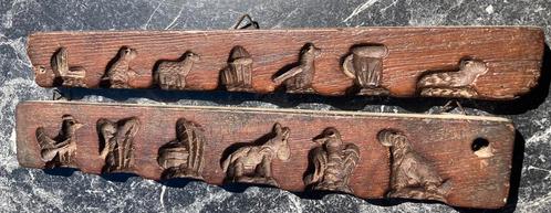 Twee oude antieke suikerbeesten vormen circa 1880, Antiek en Kunst, Curiosa en Brocante, Verzenden