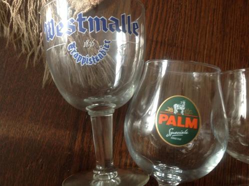bierglazen Westmalle Grolsch Palm Heineken Grimbergen + blik, Verzamelen, Glas en Borrelglaasjes, Zo goed als nieuw, Bierglas