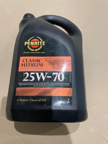 Penrite Classic Medium 25W-70 motorolie 5 liter beschikbaar voor biedingen