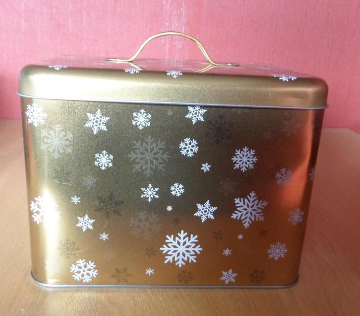Kerst Koekblik met afneembare deksel, Diversen, Kerst, Gebruikt, Verzenden