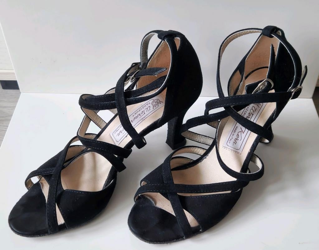 Latin leer Dansschoenen. Maat EU36.2/3. Licht gebruikt., Kleding | Dames, Schoenen, Zwart, Dansschoenen, Ophalen of Verzenden