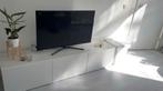 Ikea Besta TV Meubel wit met Glasplaat, Ophalen, 150 tot 200 cm, Zo goed als nieuw, Minder dan 100 cm