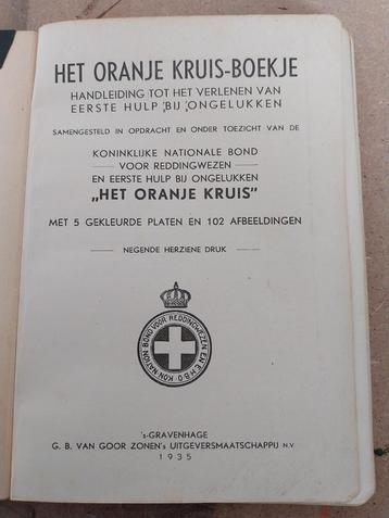 Het Oranje Kruis Boekje 1935 instructieboekje