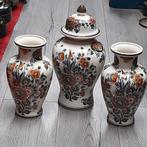 Kaststel Delft Polychroom - flora keramiek -  handwerk, Antiek en Kunst, Ophalen