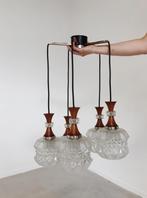 VINTAGE HANGLAMP CLUSTER | MID CENTURY MODERN, Huis en Inrichting, Lampen | Hanglampen, Gebruikt, -, Glas, -