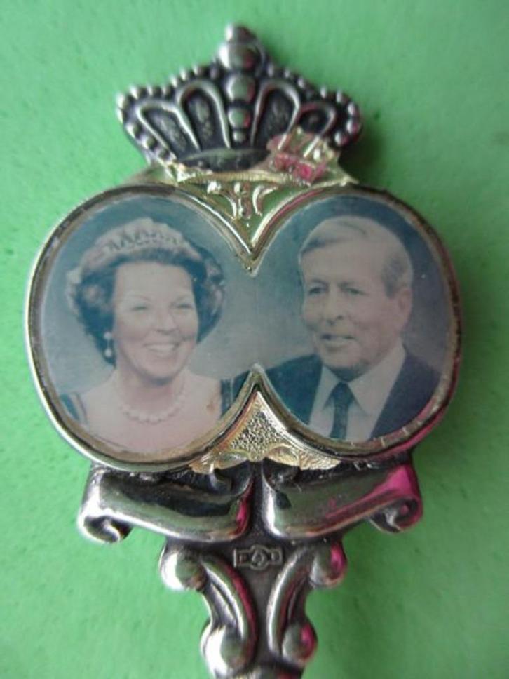 (A1180) Koningshuis 1966-1991 Huwelijk Beatrix Claus 25 jaar, Verzamelen, Porselein, Kristal en Bestek, Gebruikt, Bestek, Ophalen of Verzenden